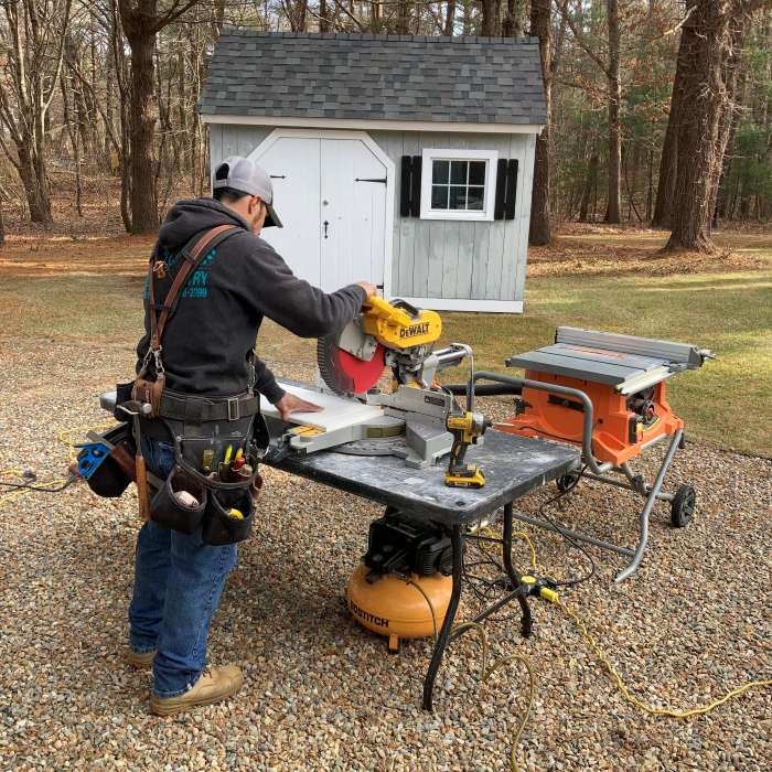 Owner of CLC And Sons Carpentry Co performing precision woodworking and residential repairs in Lakeville, MA.